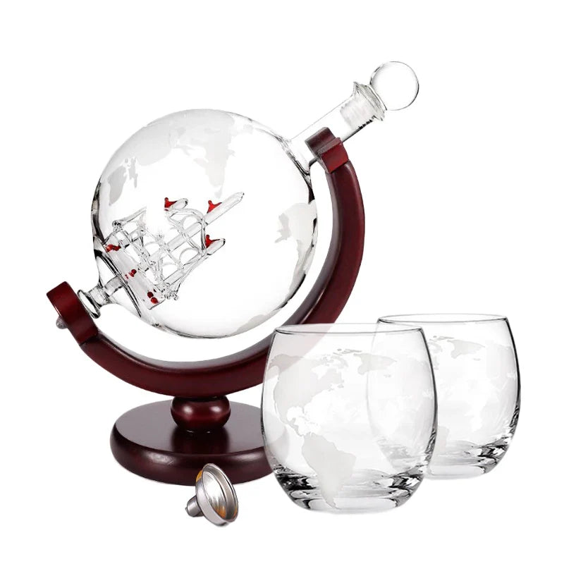 Sophisticated Glass Decanter and Tumbler Set