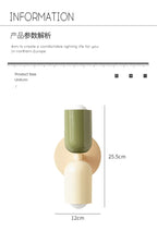 Macaron Style Colorful Wall Light for Bedside – Nordic Design