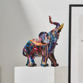 Urban Vibe Colorful Elephant Art Piece