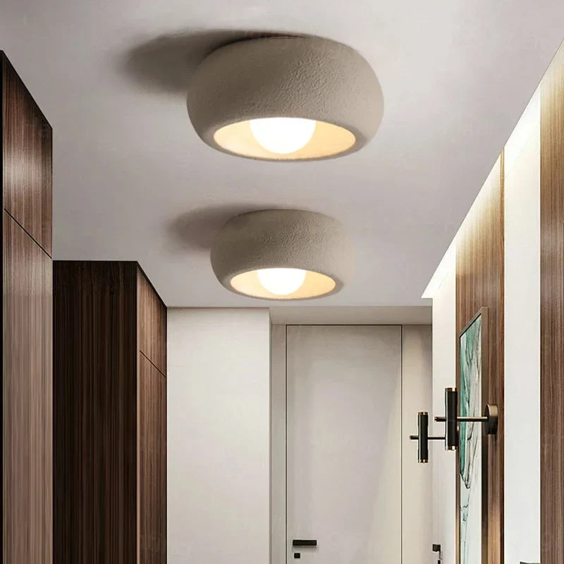 Modern Flush-Mount Light Fixture | Circular Minimalist Ceiling Lamp