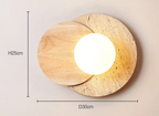Modern Wall Lamp with Natural Stone Texture - Wabi-Sabi Style