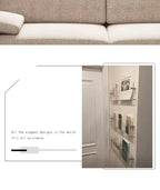 Sleek Acrylic Floating Wall Shelves - 2 Pack Stylish Storage Solution