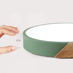 Modern Wooden LED Ceiling Fixture | Nordic Style Lighting