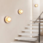 Modern Wall Lamp with Natural Stone Texture - Wabi-Sabi Style