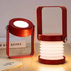 Folding Rechargeable Table Lamp with Wooden Handle – Portable Lantern