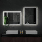 Frameless LED Bathroom Mirror with Dimming and Anti-Fog Features