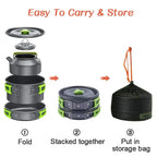 Explorer's Essential Camping Cookware Set | Compact & Durable