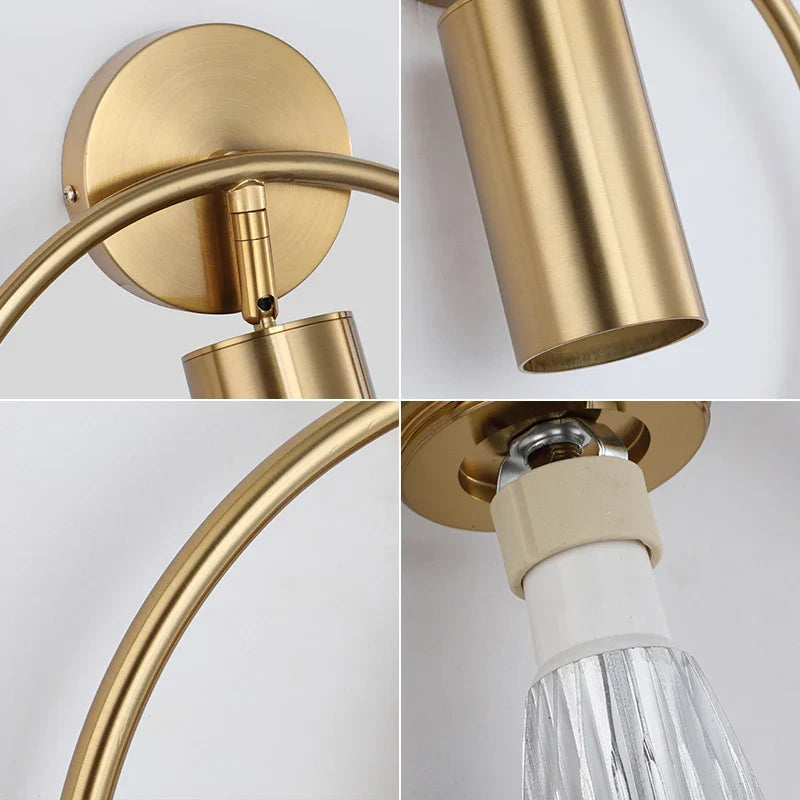 Minimalist Nordic Gold Wall Lamp