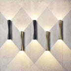 Waterproof Nordic Wall Lamp – Up & Down Modern Gold Design