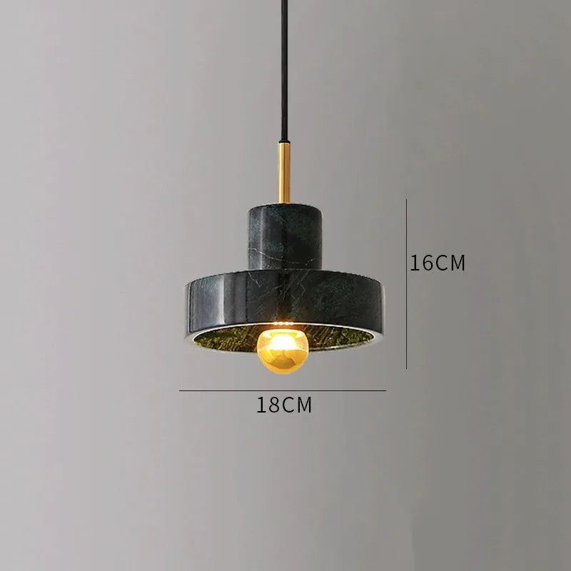 Natural Stone Pendant Light | Postmodern Marble Design