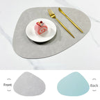 Double-Sided Faux Leather Table Mats – Non-Slip and Heat Resistant