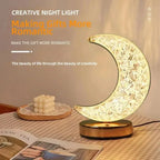3D Crystal LED Night Light - Rechargeable Touch Dimmer Lamp