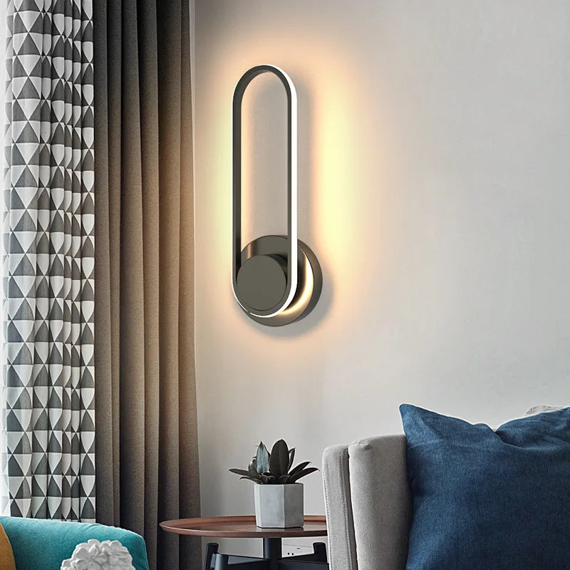 Aluminium Wall Sconce with LED Light – 330° Rotatable Design