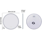 Round LED Bathroom Mirror with Anti-Fog and Dimmable Touch Control