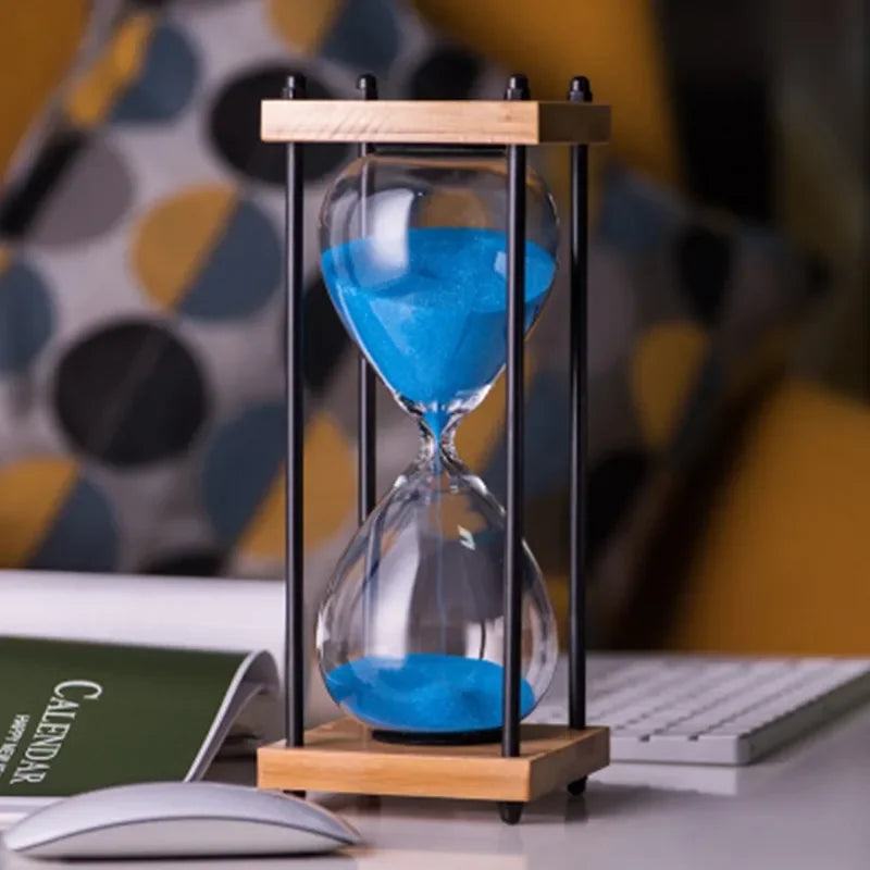 TimelessFocus 60-Minute Hourglass - Elegant Sand Timer for Enhanced Productivity