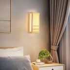 Minimalist LED Wall Sconce in Wood – Japandi Style Decor