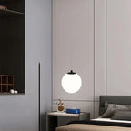 Nordic Style Pendant Light with Glass Globe – Modern Design