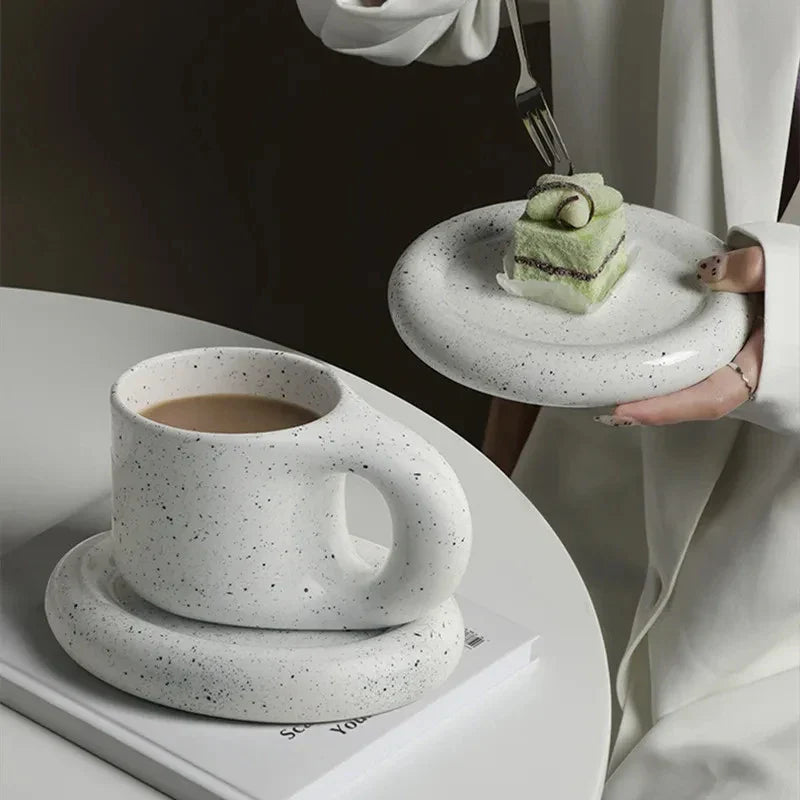 Elegant Scandinavian Coffee and Saucer Set