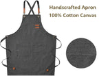 Unisex Canvas Apron for Chefs and Kitchen Work