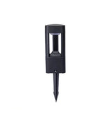 Rectangular Black Garden Path Lamp - Outdoor LED Bollard Light