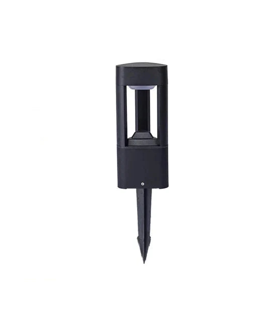 Rectangular Black Garden Path Lamp - Outdoor LED Bollard Light