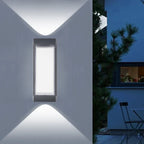 Outdoor Waterproof Wall Sconce with LED Light - Up & Down Design