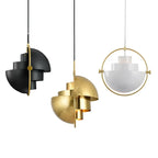 Sculptural Metal Hanging Lamp – Contemporary Nordic Pendant Light