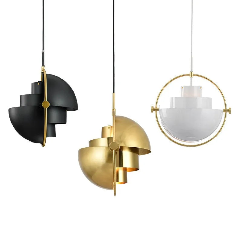 Sculptural Metal Hanging Lamp – Contemporary Nordic Pendant Light