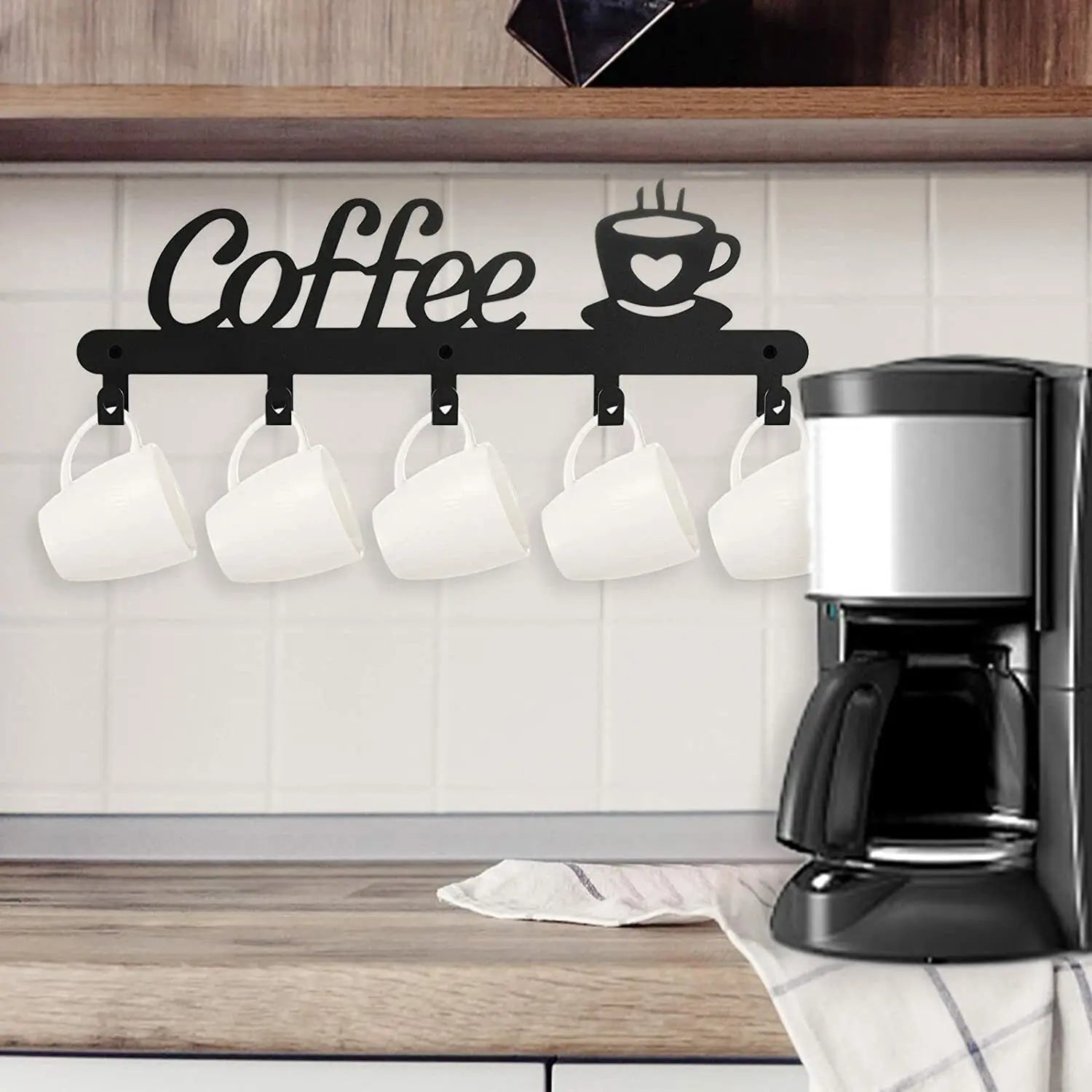 Stylish Metal Mug Organizer for Your Coffee Collection