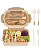 Bento Lunch Box with Utensils – 4 Compartments and Leak-Proof Features