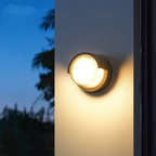 Outdoor Wall Lamp with Solar Motion Sensor for Illumination