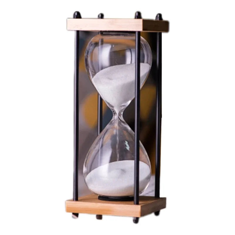 TimelessFocus 60-Minute Hourglass - Elegant Sand Timer for Enhanced Productivity