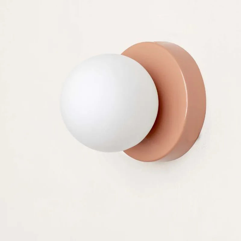 Modern Colored Glass Sconce - Macaron LED Wall Light