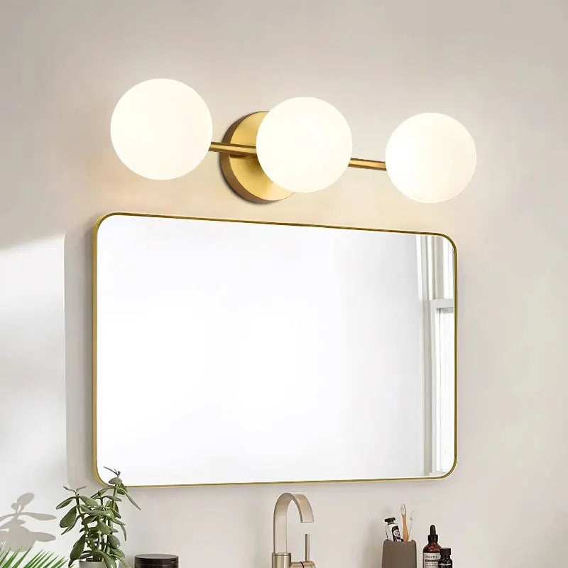Triple Globe Design Wall Light in Modern Nordic Style
