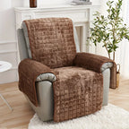 Cozy Flannel Recliner Protector with Side Pockets