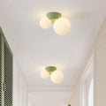 Modern Double Globe Ceiling Light in French Style