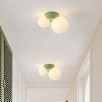Modern Double Globe Ceiling Light in French Style