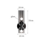 Smoked Tube Design Wall Light – Nordic Glass Fixture