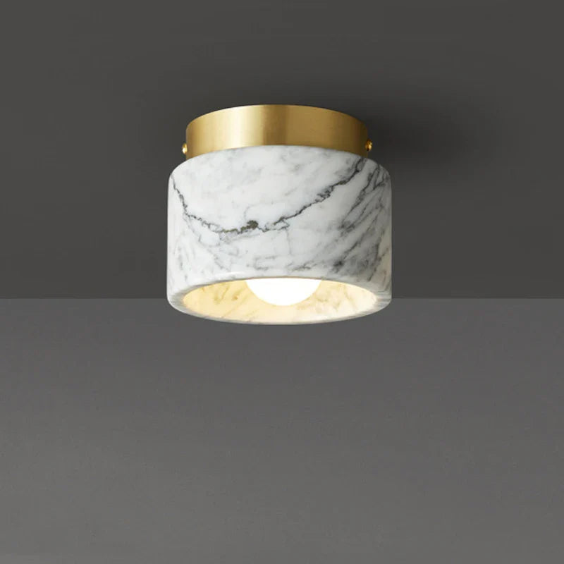 Modern Downlight Ceiling Fixture with Nordic Marble Stone Design