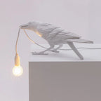 Modern Desk Lamp with Bird Design – Decorative Raven Light