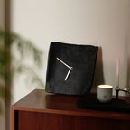 TranquilDesign Minimalist Resin Wall Clock with Silent Operation