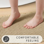 ComfortMax Quick-Dry Non-Slip Bath Rug, Soft Waffle Design