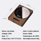 Elegant Beverage Warmer – 5-Setting Temperature Control for Office & Home