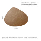 Double-Sided Faux Leather Table Mats – Non-Slip and Heat Resistant