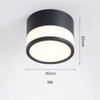 Surface Mounted LED Downlight for Ceilings - 9W or 15W Options