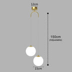 Nordic Style Pendant Light with Glass Globe – Modern Design