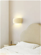 Textured Modern Wall Sconce in French Resin
