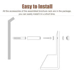 Sleek Acrylic Floating Wall Shelves - 2 Pack Stylish Storage Solution