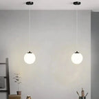 Nordic Style Pendant Light with Glass Globe – Modern Design