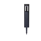 Rectangular Black Garden Path Lamp - Outdoor LED Bollard Light